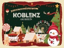 Holzschild 30x40 cm Weihnachtsgrüße aus Koblenz am Rhein Weihnachten