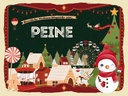 Holzschild 30x40 cm Weihnachten Grüße aus PEINE