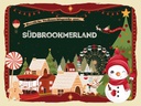 Holzschild 30x40 cm Weihnachten Grüße aus SÜDBROOKMERLAND