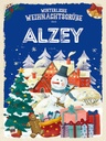 Holzschild 40x30 cm Weihnachtsgrüße aus ALZEY