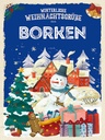 Holzschild 40x30 cm Weihnachtsgrüße aus BORKEN