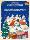 Holzschild 40x30 cm Weihnachtsgrüße aus BREMERHAVEN