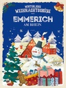 Holzschild 40x30 cm Weihnachtsgrüße EMMERICH AM RHEIN