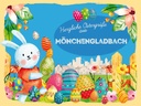 Holzschild 30x40 cm Ostern Ostergrüße MÖNCHENGLADBACH