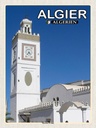 Holzschild 40x30 cm Algier Algerien Moschee El Jdid Bildmotiv Reisemotiv Abenteuer Reisen