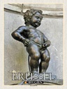 Holzschild 40x30 cm Brüssel Belgien Manneken Pis Bildmotiv Reisemotiv Abenteuer Reisen