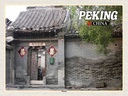 Holzschild 30x40 cm Peking China Hutong Bildmotiv Reisemotiv Abenteuer Reisen