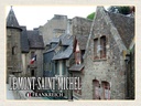 Holzschild 30x40 cm Le Mont-Saint-Michel Frankreich Altstadt