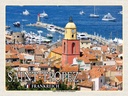Holzschild 30x40 cm Saint-Tropez Eglise Notre-Dame-de Bildmotiv Reisemotiv Abenteuer Reisen