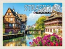 Holzschild 30x40 cm Strasbourg Frankreich La Petite France