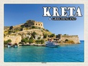 Holzschild 30x40 cm Kreta Griechenland Spinalonga Insel Bildmotiv Reisemotiv Abenteuer Reisen
