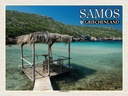 Holzschild 30x40 cm Samos Griechenland Livadaki Beach Meer Bildmotiv Reisemotiv Abenteuer Reisen