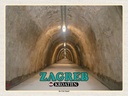 Holzschild 30x40 cm Zagreb Kroatien Der Gric-Tunnel Bildmotiv Reisemotiv Abenteuer Reisen