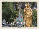 Holzschild 30x40 cm Kuala Lumpur Malaysia Batu Caves Bildmotiv Reisemotiv Abenteuer Reisen