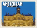 Holzschild 30x40 cm Amsterdam Niederlande Königspalast Bildmotiv Reisemotiv Abenteuer Reisen