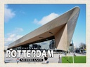 Holzschild 30x40 cm Rotterdam Niederlande Hauptbahnhof Bildmotiv Reisemotiv Abenteuer Reisen