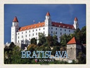 Holzschild 30x40 cm Bratislava Slowakei Burg von Bildmotiv Reisemotiv Abenteuer Reisen