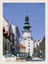 Holzschild 40x30 cm Bratislava Slowakei Michaelertor