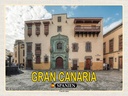 Holzschild 30x40 cm Gran Canaria Reisen Spanien Casa de Colon Muesum Bildmotiv Reisemotiv Abenteuer