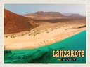Holzschild 30x40 cm Lanzarote Spanien La Graciosa Insel Bildmotiv Reisemotiv Abenteuer Reisen