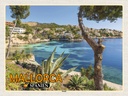 Holzschild 30x40 cm Mallorca Spanien Strand Meer Urlaub Stadt Bildmotiv Reisemotiv Abenteuer Reisen