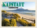 Holzschild 30x40 cm Kapstadt Südafrika Strand Meer Berge Bildmotiv Reisemotiv Abenteuer Reisen