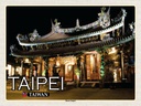 Holzschild 30x40 cm Taipei Taiwan Baoan Tempel Bildmotiv Reisemotiv Abenteuer Reisen