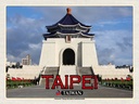 Holzschild 30x40 cm Taipei Taiwan Nationale Chiang-Kai-shek Bildmotiv Reisemotiv Abenteuer Reisen