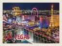 Holzschild 30x40 cm Las Vegas Reisen USA The Strip Casinos Hotel Bildmotiv Reisemotiv Abenteuer