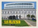 Holzschild 30x40 cm San Francisco Earl Warren Building Gericht