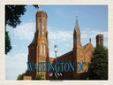 Holzschild 30x40 cm Washington DC USA Smithsonian Institution Bildmotiv Reisemotiv Abenteuer Reisen