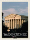 Holzschild 40x30 cm Washington DC USA US Supreme Court Bildmotiv Reisemotiv Abenteuer Reisen