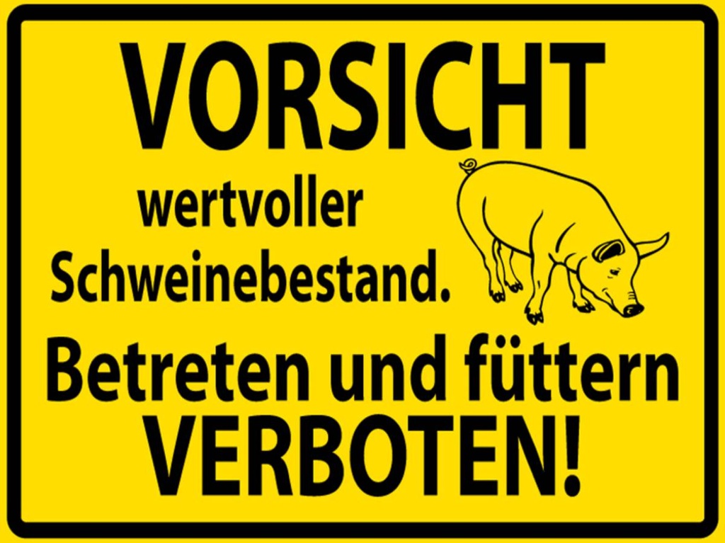 [LA-1788990-H] Holzschild 30x40 cm Wertvoller Schweinebestand