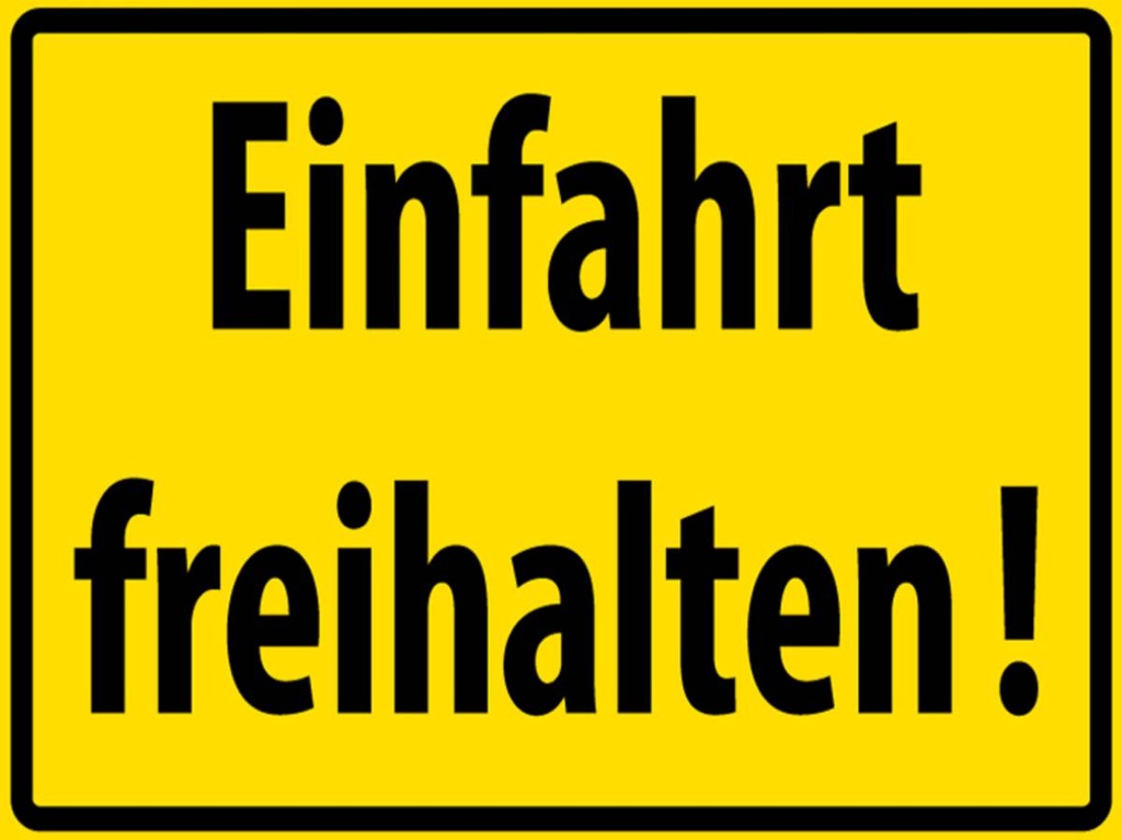 [LA-1788992-H] Holzschild 30x40 cm Einfahrt freihalten