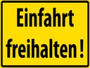 Holzschild 30x40 cm Einfahrt freihalten