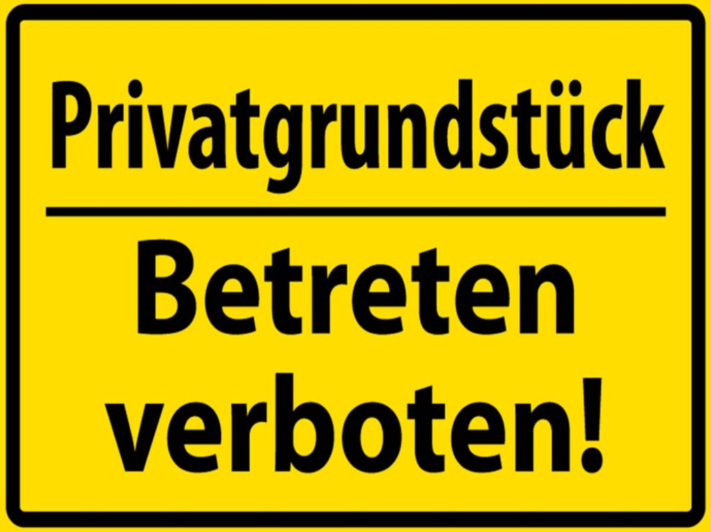 [LA-1788999-H] Holzschild 30x40 cm Privat Betreten verboten