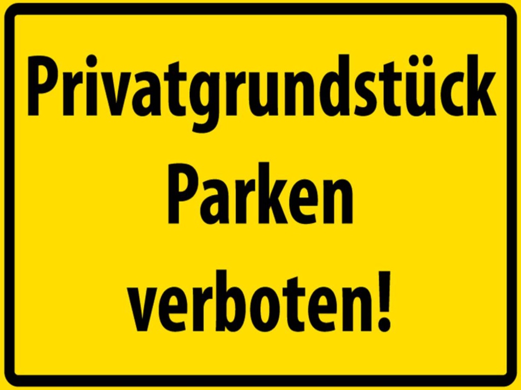 [LA-1789007-H] Holzschild 30x40 cm Privatgrundstück Parkverbot