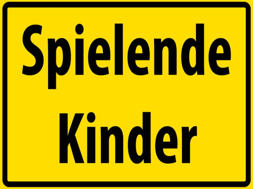 [LA-1789009-H] Holzschild 30x40 cm Spielende Kinder