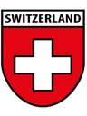 Holzschild 40x30 cm Flagge Switzerland Schweiz Wappen