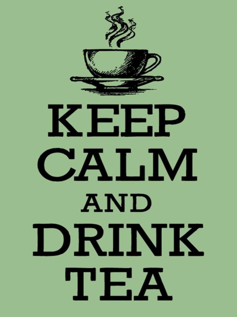Holzschild 40x30 cm Keep Calm and drink tea
