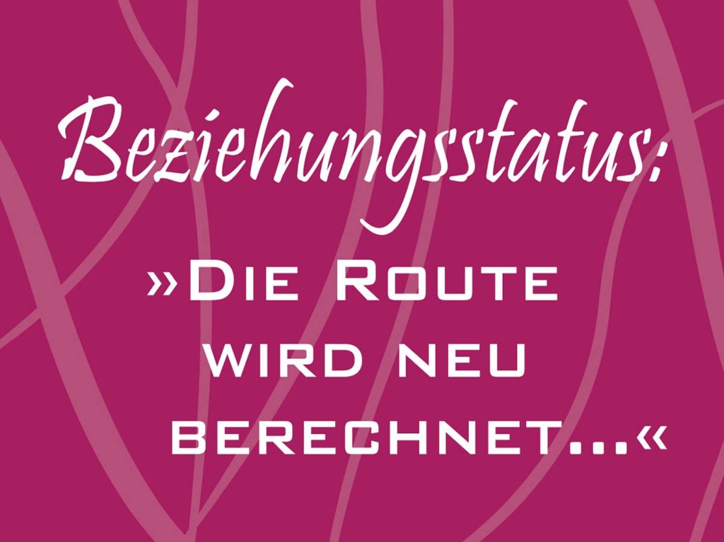 Holzschild 30x40 cm Beziehungsstatus Route
