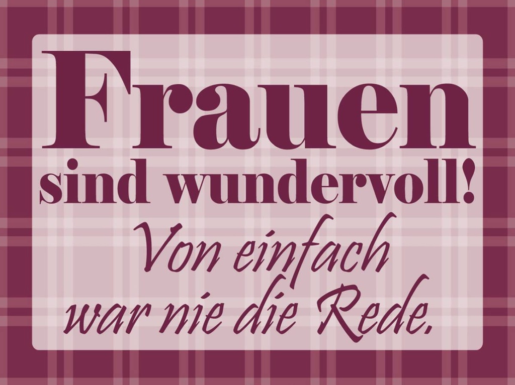 Holzschild 30x40 cm Frauen sind wundervoll