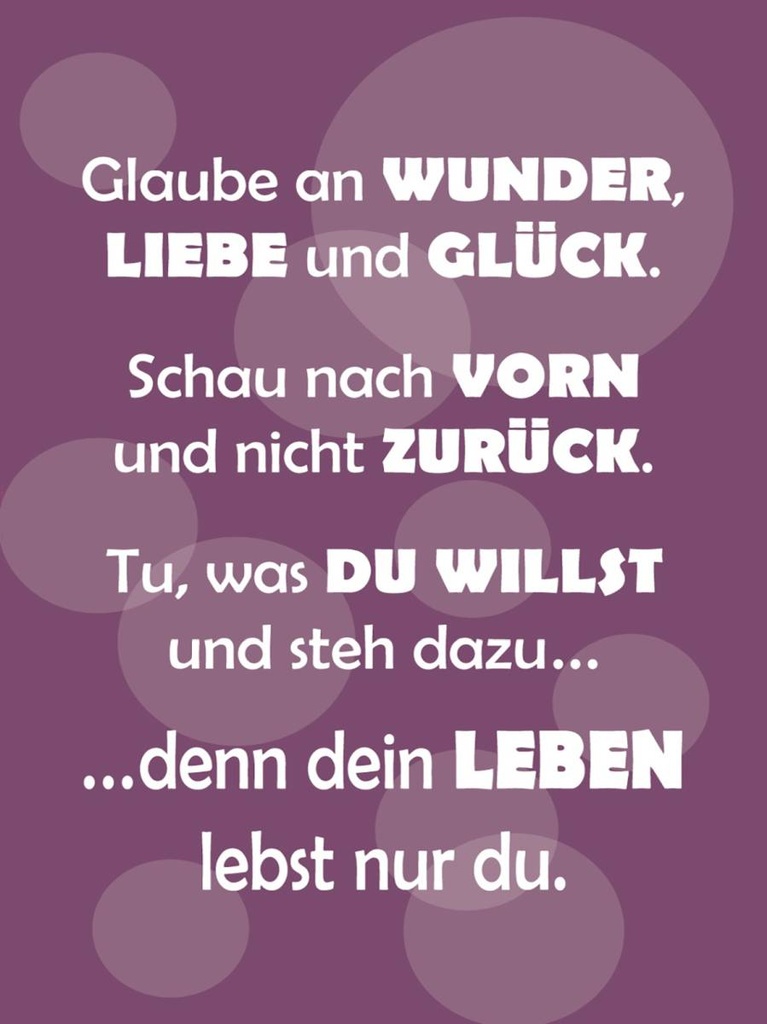 Holzschild 40x30 cm Dein Leben lebst nur Du