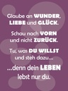 Holzschild 40x30 cm Dein Leben lebst nur Du