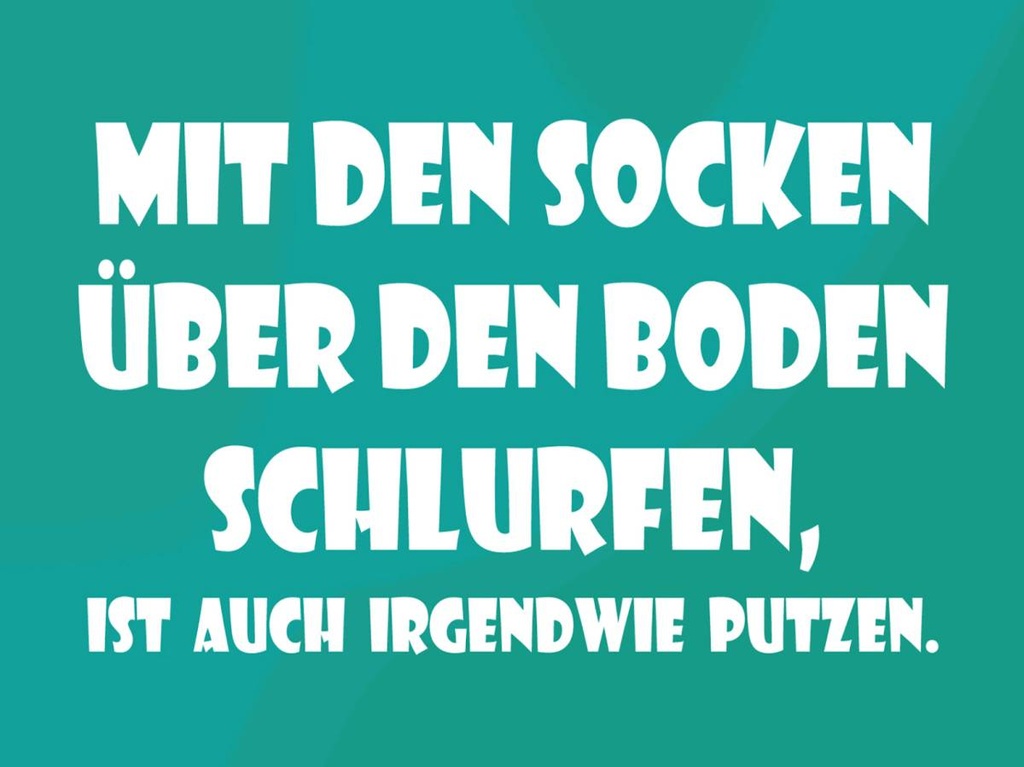 Holzschild 30x40 cm Mit den Socken über den Boden
