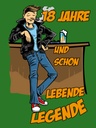 Holzschild 40x30 cm 18 Jahre und schon Legende