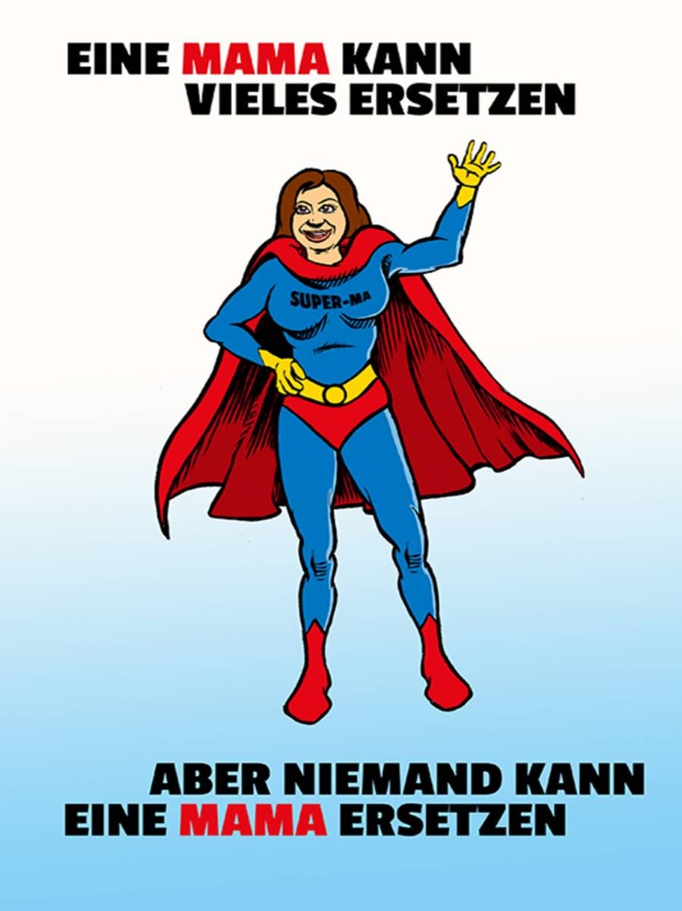 Holzschild 40x30 cm Mama kann vieles ersetzen