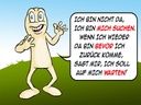 Holzschild 30x40 cm Bin nicht da bin mich suchen