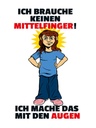 Holzschild 40x30 cm Brauche keinen Mittelfinger