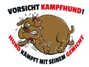 Holzschild 30x40 cm Kampfhund kämpft mit Gewicht